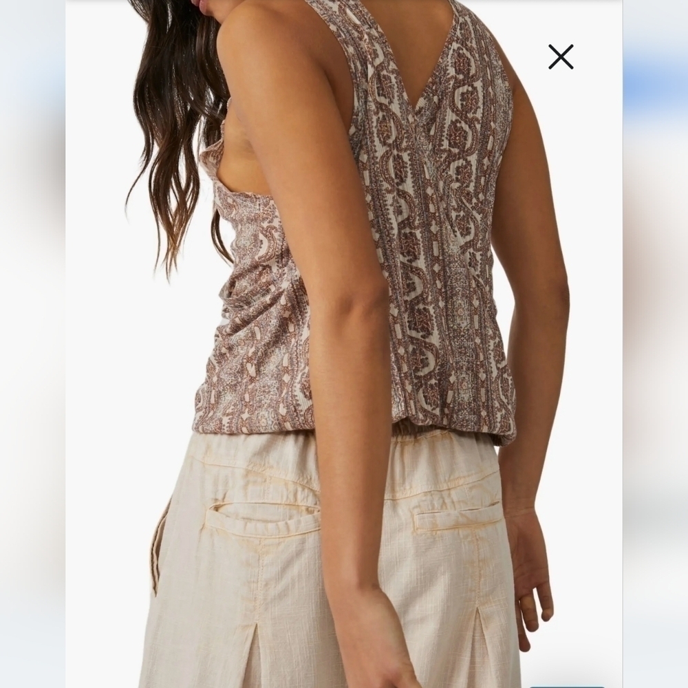 We The Free by Free People Twisted Tank Tea Combo NWT - Picture 4 of 9
